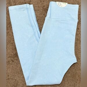 Offline by Aerie Seamless 7/8 Leggings Sz Medium Light Blue High Rise Nwt